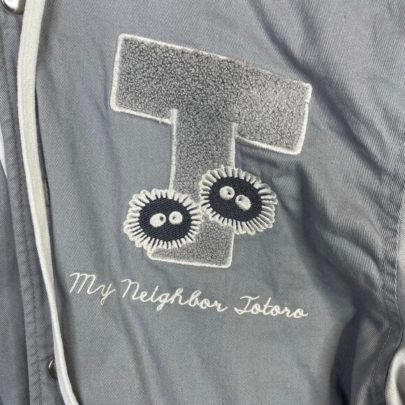 Hot Topic Studio Ghibli My Neighbor Totoro Icons Varsity Patch Jacket Mens L - Picture 5 of 17
